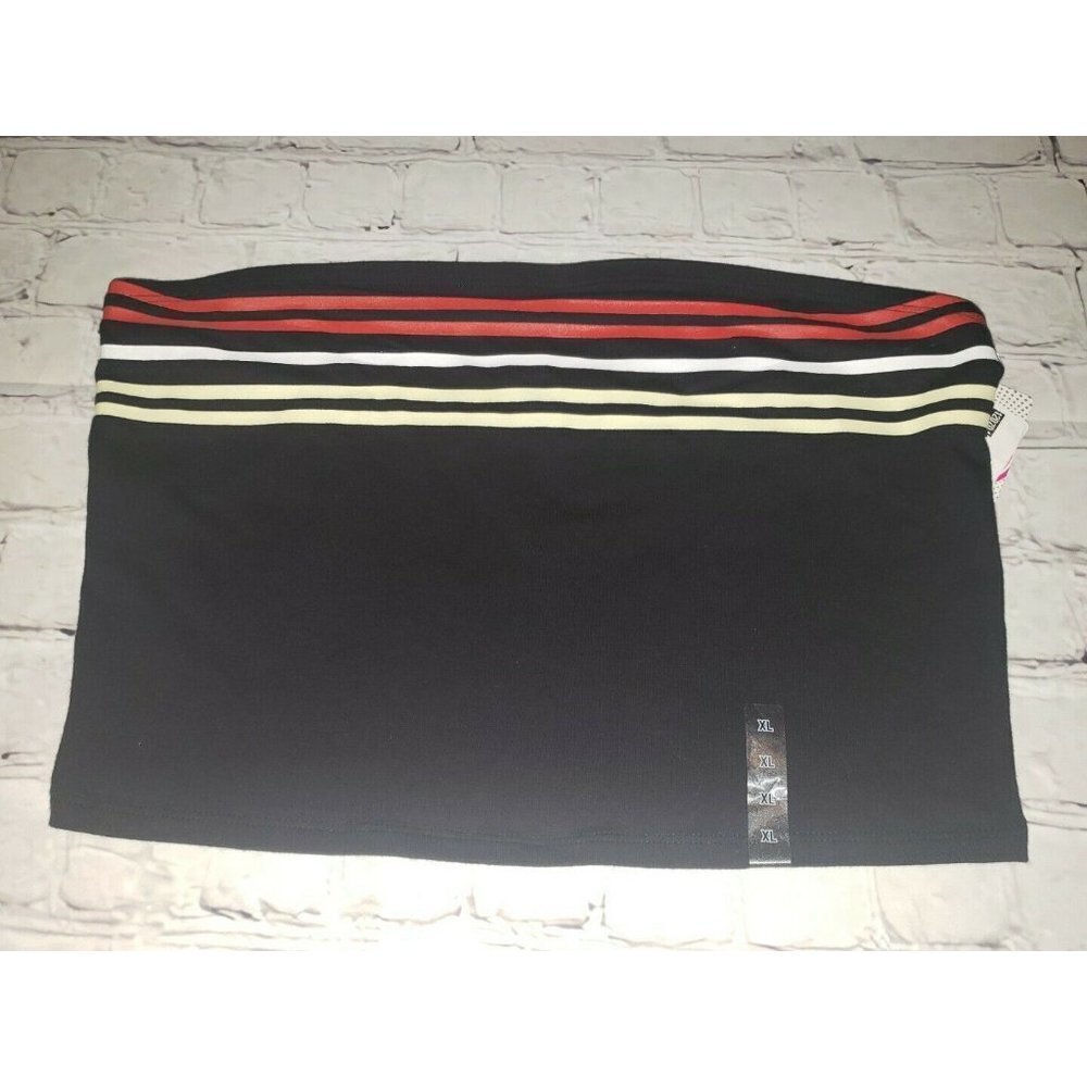 NWT Jrs Flirtitude Active Size XL Strapless Bandeau Crop Top